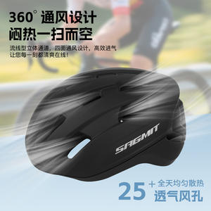 Casco de Ciclismo Unisex Sagmit, Ultraligero, Transpirable, Ajustable, Resistente a Impactos, Protección para la Cabeza, para Bicicletas de Montaña y Carretera - Product Image 2