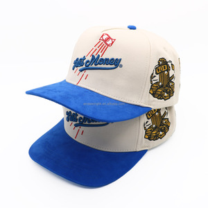 Gorra de Béisbol Personalizada de 5 Paneles, Oxford Poplin, con Logotipo Bordado, Clásica, 100% Algodón, Diseño de Puntos, Dos Tonos, Estilo Hip-Hop Urbano - Product Image 4