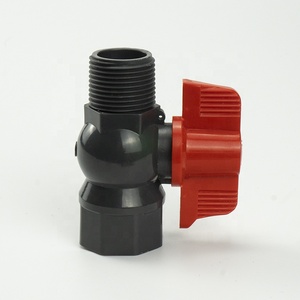 Pntek 2023 Pp Pvc Kogelkleppen 1/2 "Inch Plastic <span class=keywords><strong>M</strong></span>/F Draad Pvc Qctagonal Kogelkraan - Product Image 4