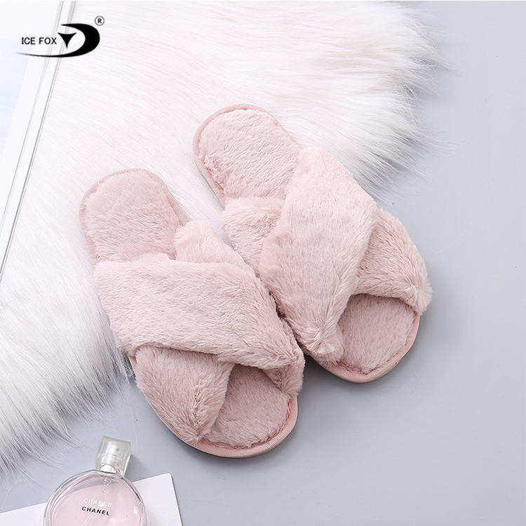 2021 женская обувь с лисьим мехом; Тапочки; Оптовая продажа; Женские меховые шлепанцы без задника с открытыми пальцами тапочки из искусственного лисьего меха; Шлёпанцы для женщин