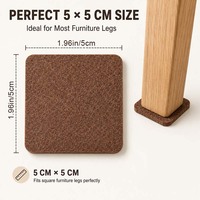 Tapis de fixation antidérapant multifonctionnel en feutre insonorisant, à dos adhésif, pour chaises et tables, disponible sur mesure, vente en gros