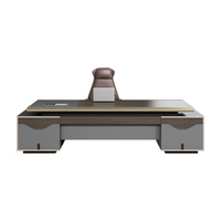 Mobilier de bureau en forme de L au design moderne et luxueux de haute qualité Bureau en bois convertible pour patrons et cadres