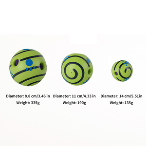<span class=keywords><strong>Jouet</strong></span> sonore durable pour <span class=keywords><strong>chien</strong></span>, balle interactive qui roulle et qui rire, tailles 8,8, 11, 14 cm, accessoires pour animaux de compagnie pour le nettoyage des dents - Product Image 2