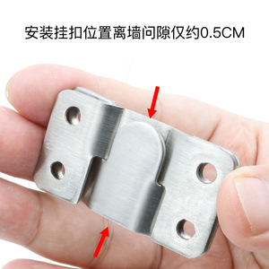 Stainless Steel Mountain Shaped Clips For Picture <b>Frame</b> Wall Mirror Furniture Connectors Durable Hardware Accessory - Product Image 5