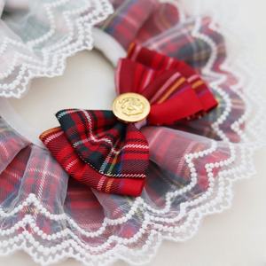 Joysing Multi-colore fiocco Pet collo collo <span class=keywords><strong>in</strong></span> pizzo JK sciarpa d'acqua a scacchi <span class=keywords><strong>per</strong></span> <span class=keywords><strong>cani</strong></span> e gatti - Product Image 3