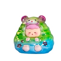 Figurine d'action en résine personnalisée sur le thème du carnaval des elfes de dessin animé, boîte mystère, poupée mignonne créative, décoration de chambre, cadeau d'anniversaire
