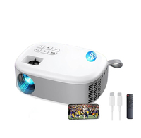 Projecteur de cinéma maison intelligent avec WiFi pour USB-C Bluetooth Mini projecteur extérieur portable 720P lampe à LED Beamer