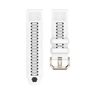 Nouveauté - <span class=keywords><strong>Bracelet</strong></span> de <span class=keywords><strong>montre</strong></span> en silicone Quickfit bicolore 22 mm 26 mm pour <span class=keywords><strong>Garmin</strong></span> Fenix 7X Pro 6 - <span class=keywords><strong>Bracelet</strong></span> de remplacement - Product Image 3