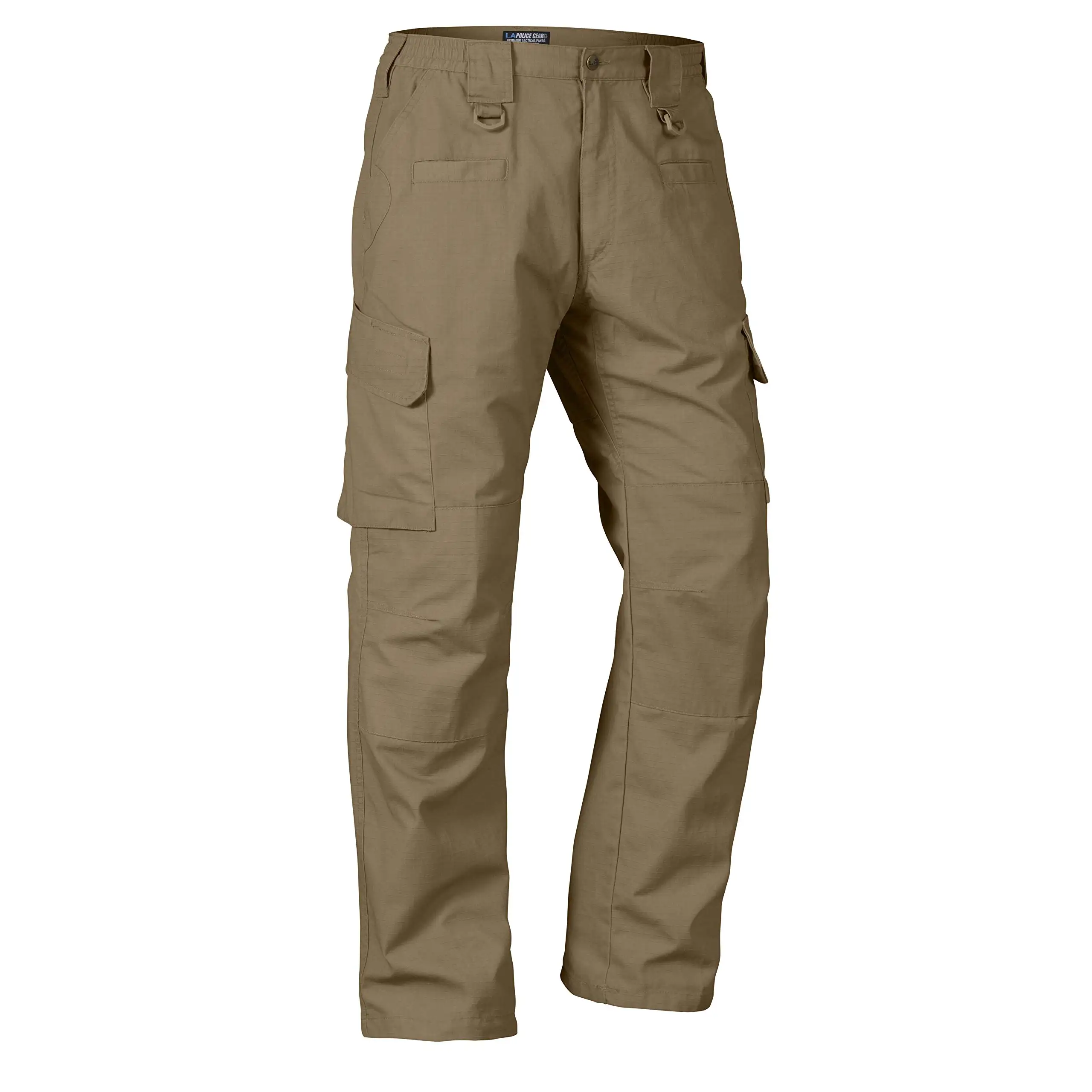 High Quality Army Green Multi-pocket Work Trousers 6 Pocket Plain Nylon Tactical Cargo Pants For Men