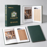 Livre de couleurs de luxe en carton rigide, personnalisé pour meubles de villa, armoires et placards, avec support de conception de logo et impression offset