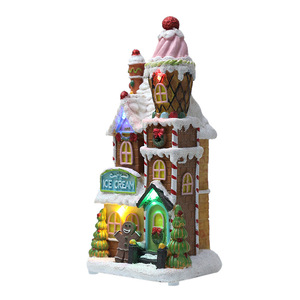 <span class=keywords><strong>Casetta</strong></span> di natale con decorazione in resina leggera decorazione in resina ornamento artigianale decorazione regalo di marzapane casa - Product Image 4