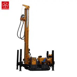 Hongwuhuan HWH300 crawler mounted water bore deep water portable well drilling machine drilling rig for sale 300m