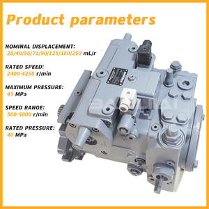 ปั๊มไฮดรอลิก A4VG28 Rexroth A4VG40 Bomba ปั๊มลูกสูบแกนแปรผันสำหรับรถบรรทุกผสมระบบปิดปั๊มน้ำมันหลัก - Product Image 4