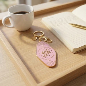 Portachiavi in Metallo per la Salute Mentale, Promemoria Positivo, Incoraggiamento, Portachiavi alla Moda, Portachiavi per Motel e Hotel, Portachiavi Smaltati per l'Amore di Sé - Product Image 2