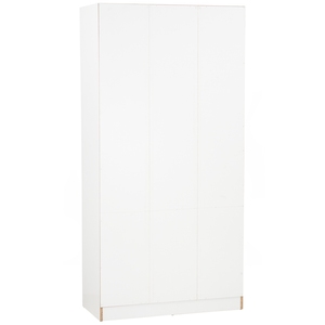 Large 3 Door White Oak Colour MANDO Wardrobe Scandinavian Style Triple Closet for Master Bedroom Spacious Clothing Organization - Product Image 4