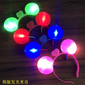 Glowing Cat <b>Ear</b> Headband Cartoon LED Light Up Party Accessory Youth Unisex Plastic - Product Image 4