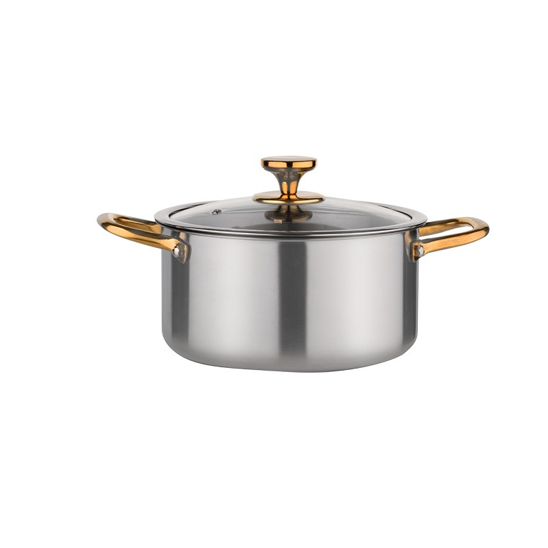 24cm golden pure titanium Stockpot