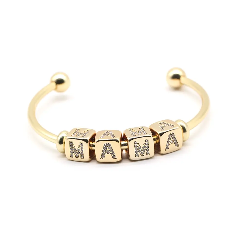 Bracelet avec initiales, bijou personnalisé, vente en gros 2020