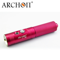 ARCHON V10S II Lampe de plongée portable 1200 lumens, lampe torche étanche à 100 m avec lumière sous-marine 6500K, lampe de plongée 18650