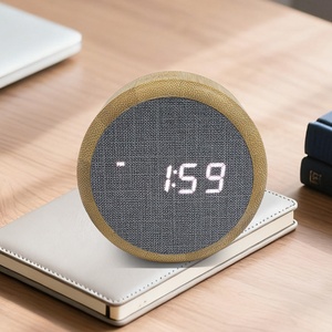 <span class=keywords><strong>Orologio</strong></span> Digitale LED <span class=keywords><strong>da</strong></span> <span class=keywords><strong>Tavolo</strong></span> Rotondo in Bambù, Design Moderno e Semplice, Sveglia per Camera <span class=keywords><strong>da</strong></span> Letto, Soggiorno e Ufficio - Product Image 3