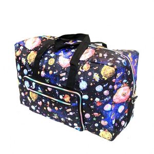 Sac de voyage pour femmes, grande capacité, sac à bandoulière portable, sac de week-end imperméable avec impression de dessins animés - Product Image 3