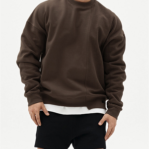 เสื้อสเวตเตอร์คอกลมคอกลมแบบกำหนดเองเสื้อมีฮู้ดและเสื้อสเวตเตอร์แบบสวมหัวสำหรับผู้ชายชุดเสื้อมีฮู้ดแบบเรียบๆมีโลโก้ออกแบบได้ทั้งชายและหญิง - Product Image 1