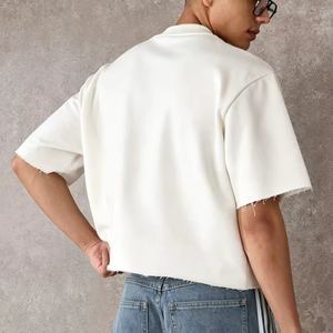 เสื้อยืดโอเวอร์ไซส์ทรงบ็อกซี่ หนัก 300 กรัม สำหรับผู้ชาย ขายส่ง เสื้อยืดครอปพิมพ์ลายตามสั่ง เสื้อยืดไซส์ใหญ่พิเศษ - Product Image 1