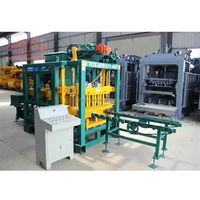 Machine à fabriquer des briques entièrement automatique de petite taille QTJ4-25, machine à blocs de béton en ciment, ligne de production de matériaux de construction