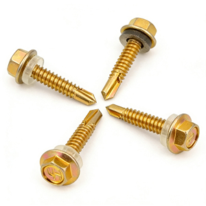 Tornillos de Cabeza Hexagonal Externa para Taladro de Fábrica Bibo Yaente |   Tornillos Autorroscantes Galvanizados - Clavos para Techos de Acero y Madera - Product Image 1