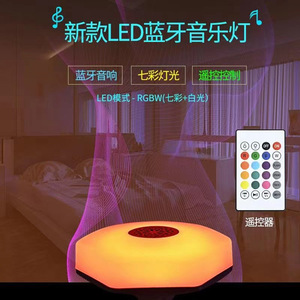 ไฟ LED ดนตรี 18W RGBW รีโมทคอนโทรล โคมไฟเปลี่ยนสีได้ สำหรับสร้างบรรยากาศในห้องนอน - Product Image 1
