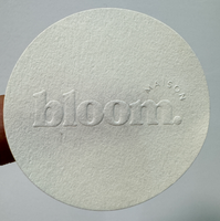 Autocollant adhésif texturé artistique personnalisé, design gravé au laser en relief, papier artistique imperméable pour étiquettes d'emballage de bougies