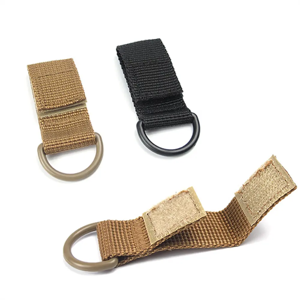 Nylon Ribbon Buckle Keychain Hook Clip Tactical Climbing Carabiner Belt Backpack Hanger Hook