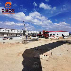 Cbox Maison préfabriquée en conteneur modulaire détachable pour chantier, bureau, camp minier, dortoir à 2 étages avec toilettes - Product Image 2
