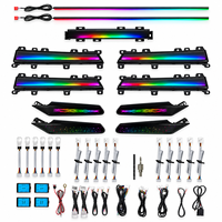 Kit d'éclairage ambiant RGB 64 couleurs pour Honda Civic Accord 2022-2025 10e et 11e génération, contrôle par application Symphony, éclairage intérieur