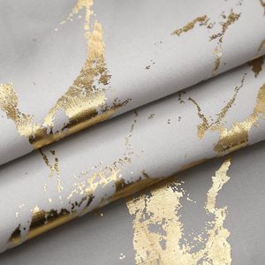 Ensemble de rideaux de douche en polyester imperméable avec motif marbré en feuille d'or et d'argent, taille personnalisée, vente en gros uniquement - Product Image 5