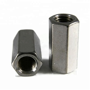 Écrou de connexion rond fileté en acier inoxydable A2 pour <span class=keywords><strong>barre</strong></span> de tige, écrou long - Product Image 3