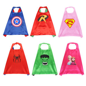 CM210 Wholesale Kids Anime Cape Cloak Satin Movie Hero Princess <strong>Spider</strong> Flash Printed Cape for Children Boy <strong>Girls</strong> Party <strong>Costume</strong> - Product Image 1