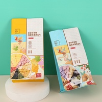 Sachet d'emballage alimentaire biodégradable à fond plat et soufflet latéral, finition douce au toucher