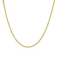 Colliers ras du cou en acier inoxydable plaqué or 18 carats PVD étanche, chaînes torsadées en os de serpent, chaînes en boîte pour la fabrication de bijoux