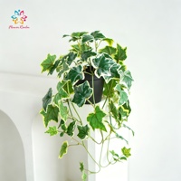 Plantes suspendues artificielles avec pot, fleurs grimpantes assorties, lierre et verdure pour la décoration murale de la maison et du balcon