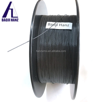 ASTM F2063 noir brins fil 1x7 tressé Nitinol corde pour la pêche