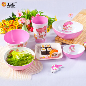 My Melody Children's Divided Plate Food Grade Bpa Free Rectangle Cartoon Design For Kids Dining - Product Image 5