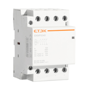 <span class=keywords><strong>Contacteur</strong></span> modulaire ETEK AC 2P 4P <span class=keywords><strong>230V</strong></span> 380V <span class=keywords><strong>Monophasé</strong></span> Triphasé 25A 40A 63A 2NO 2NC 4NO Rail DIN EKMF - Product Image 6