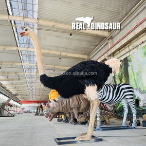 Safari Park Zoo Animales realistas personalizados Animatronic Modelo de simulación de avestruz - Product Image 5