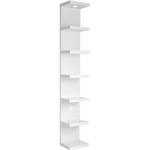Estante de Pared con Columna Iluminada por LED, Estantes Flotantes Verticales con Luz LED, Estante de Exhibición Moderno y Estrecho para <span class=keywords><strong>Dormitorio</strong></span> - Product Image 1