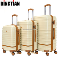 Fabricants en gros Ensemble de valise à roulettes de luxe en ABS 3-6pcs Roulettes pivotantes 12/14/20/24/28 Ensembles de bagages pour voyage