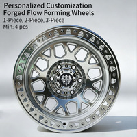 Jantes Flowtone Polies Tout-Terrain 17 Pouces 6x139.7 Monobloc en Alliage d'Aluminium Beadlock Personnalisées pour SUV Lexus Nissan