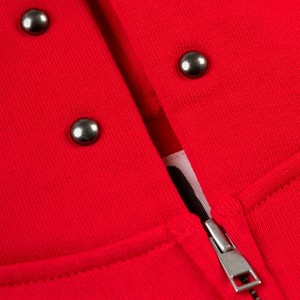 Áo Người Đàn Ông Phụ Nữ Màu Đỏ Thiết Kế <span class=keywords><strong>Web</strong></span> Zip Lên Punk Thời Trang Đường Phố Hip Hop Áo Thun Tùy Chỉnh Spider Quần Áo Các Nhà Sản Xuất - Product Image 4