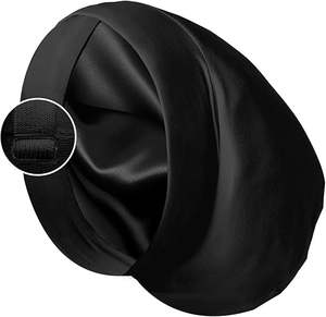 <span class=keywords><strong>Bonnet</strong></span> de <span class=keywords><strong>nuit</strong></span> en satin doublé de soie avec logo personnalisé, ajustable, style <span class=keywords><strong>bonnet</strong></span> souple, <span class=keywords><strong>pour</strong></span> <span class=keywords><strong>la</strong></span> protection des cheveux, toutes saisons - Product Image 2