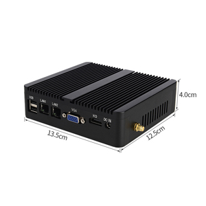 Giá rẻ Mini PC N2830 J1900 RS232 Dual Lan VGA + HD hiển thị Win10/11 Linux 6 * USB Wifi hộp máy nhúng không quạt máy tính SSD 18 Wát - Product Image 4